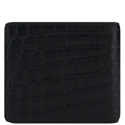 محفظة بوس توروس من جلد العجل الأسود