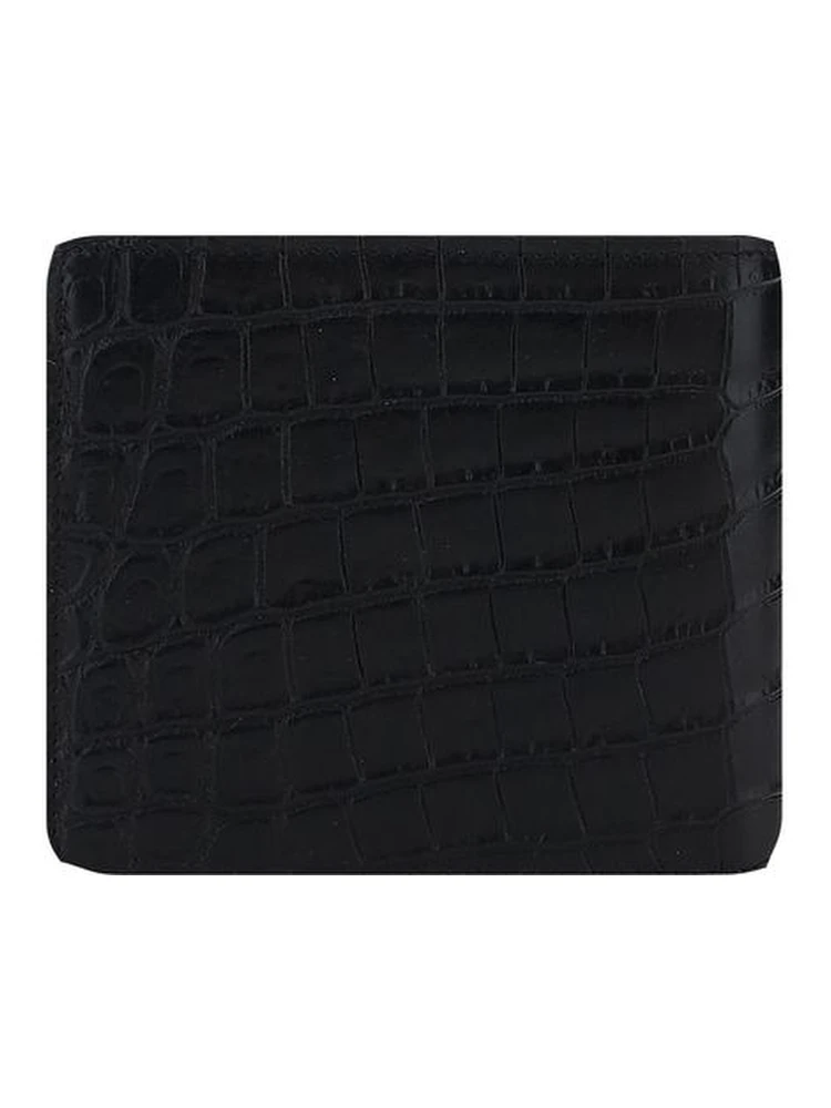 محفظة بوس توروس من جلد العجل الأسود alternative