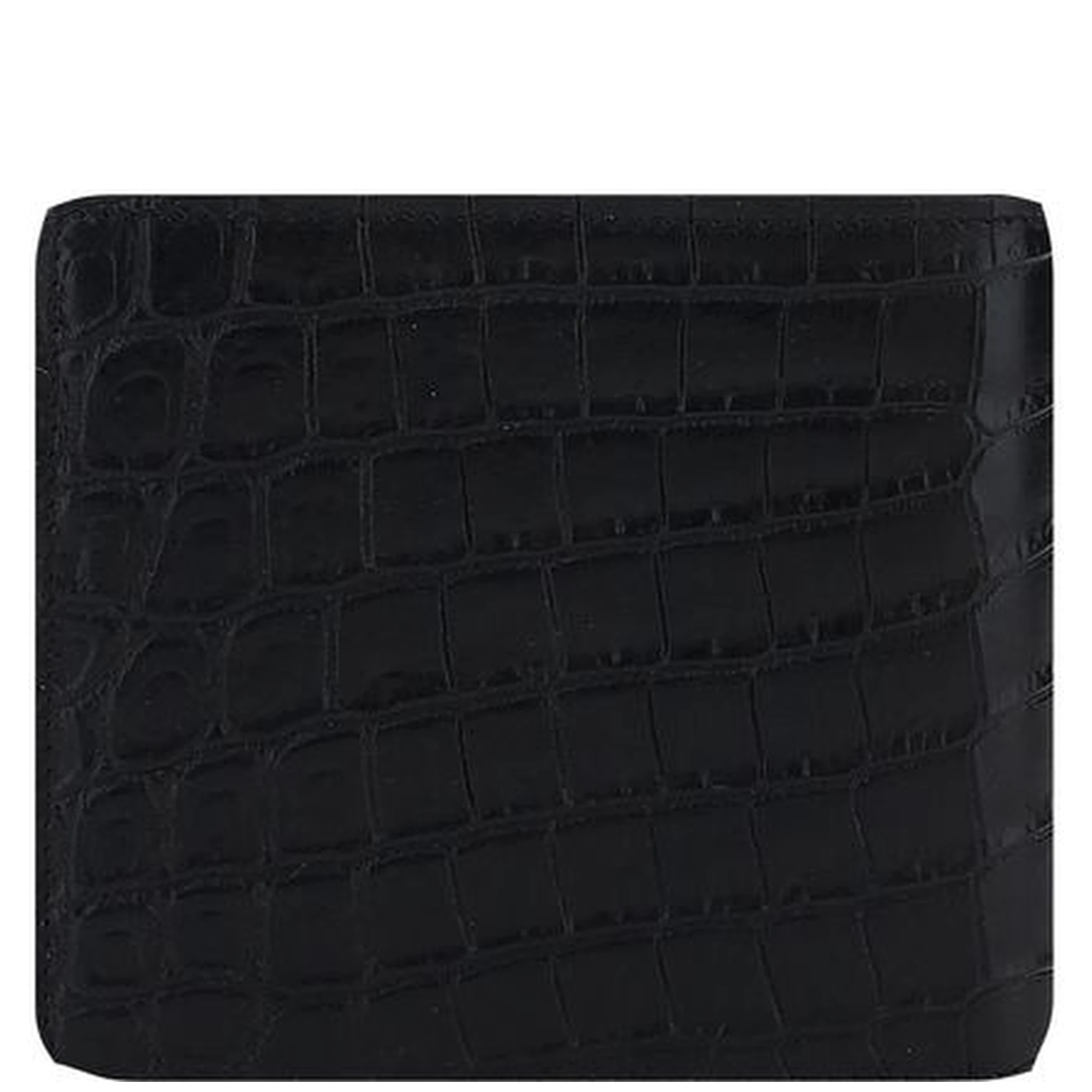 محفظة بوس توروس من جلد العجل الأسود