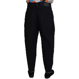 Black CottonStretch Loose DenimTrouser Jeans