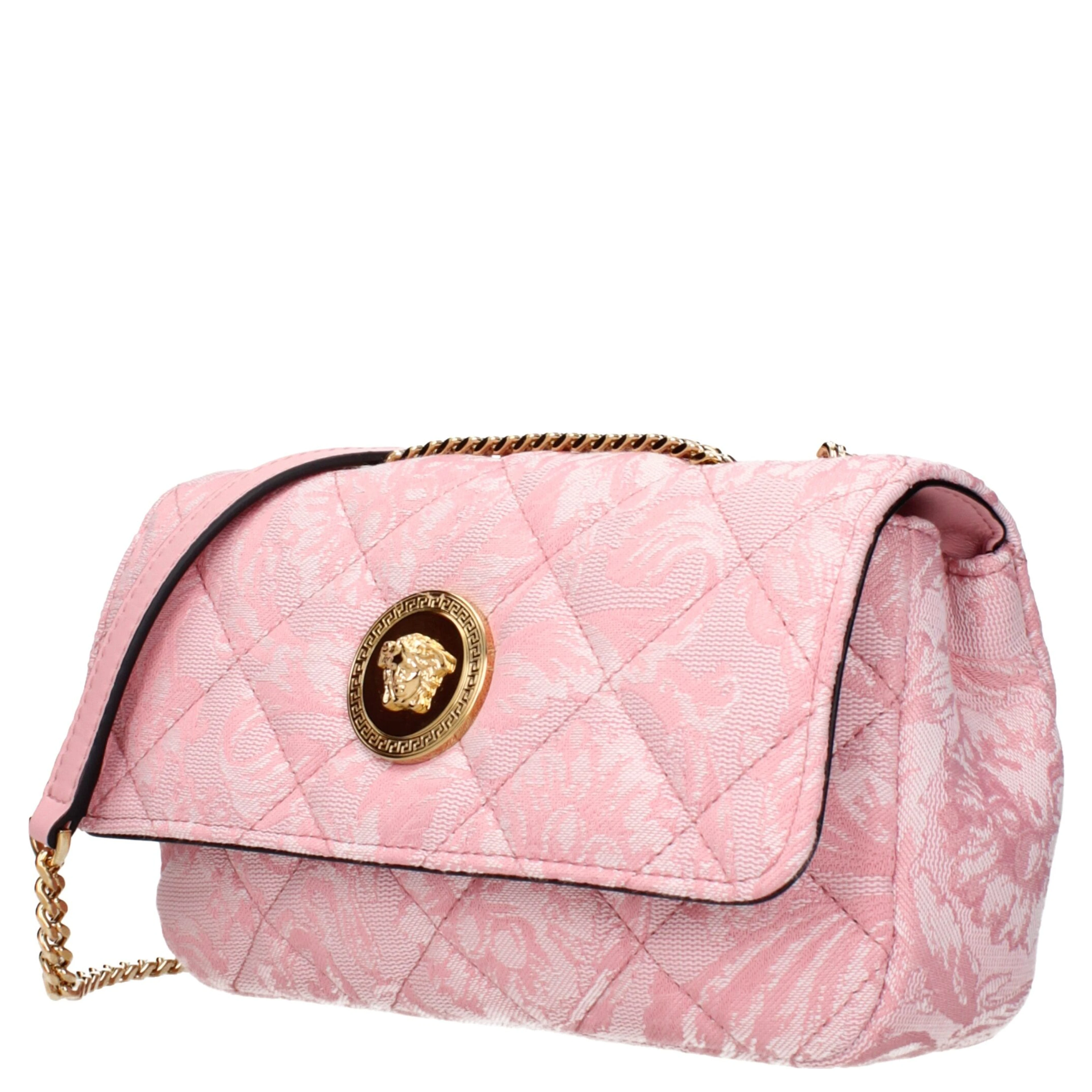 Pink Fabric Shoulder Bag