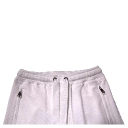 White Logo Tape Jogger Cotton Sweatpant Pants