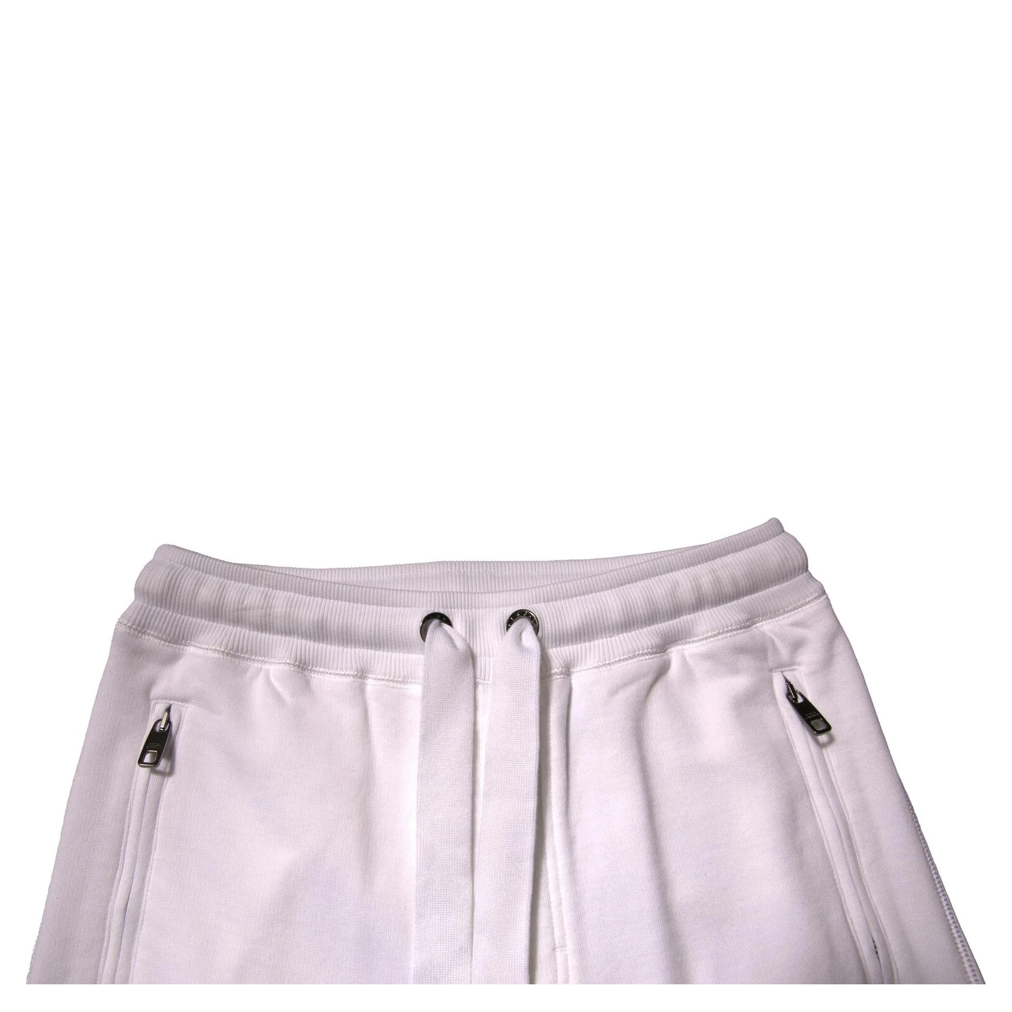 White Logo Tape Jogger Cotton Sweatpant Pants