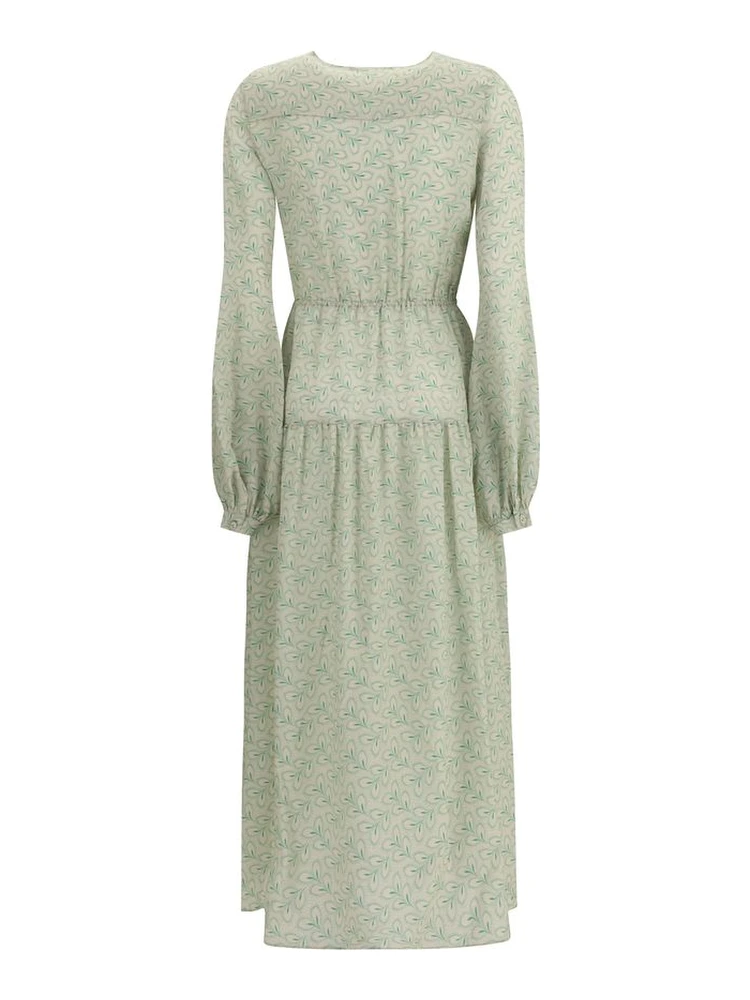 Green Silk Long Dress alternative