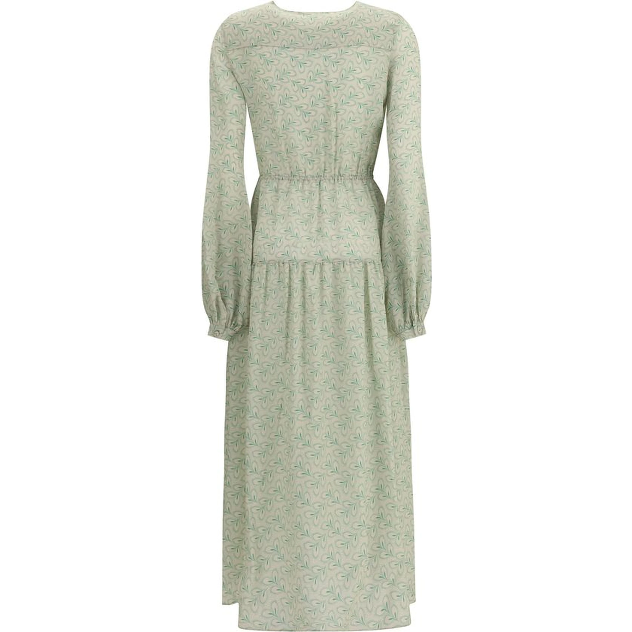 Green Silk Long Dress