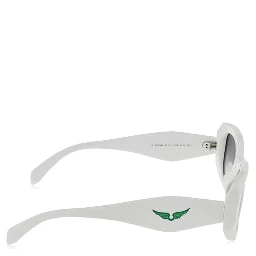 White Acetate Sunglasses