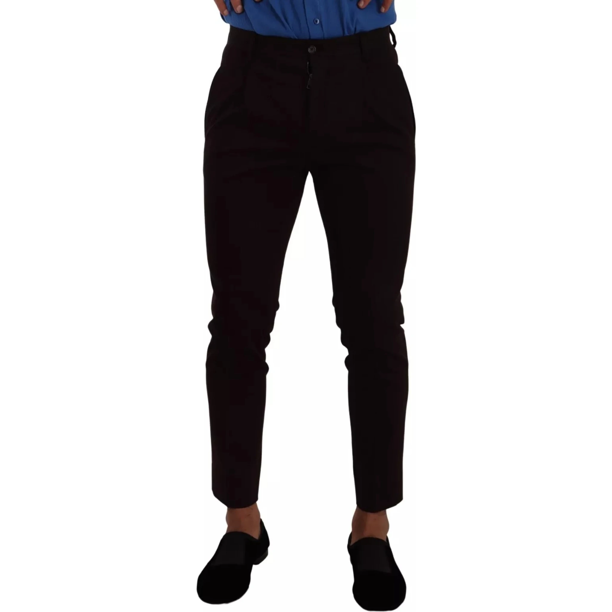 Bordeaux Cotton Stretch Skinny Trouser