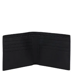 محفظة بوس توروس من جلد العجل الأسود