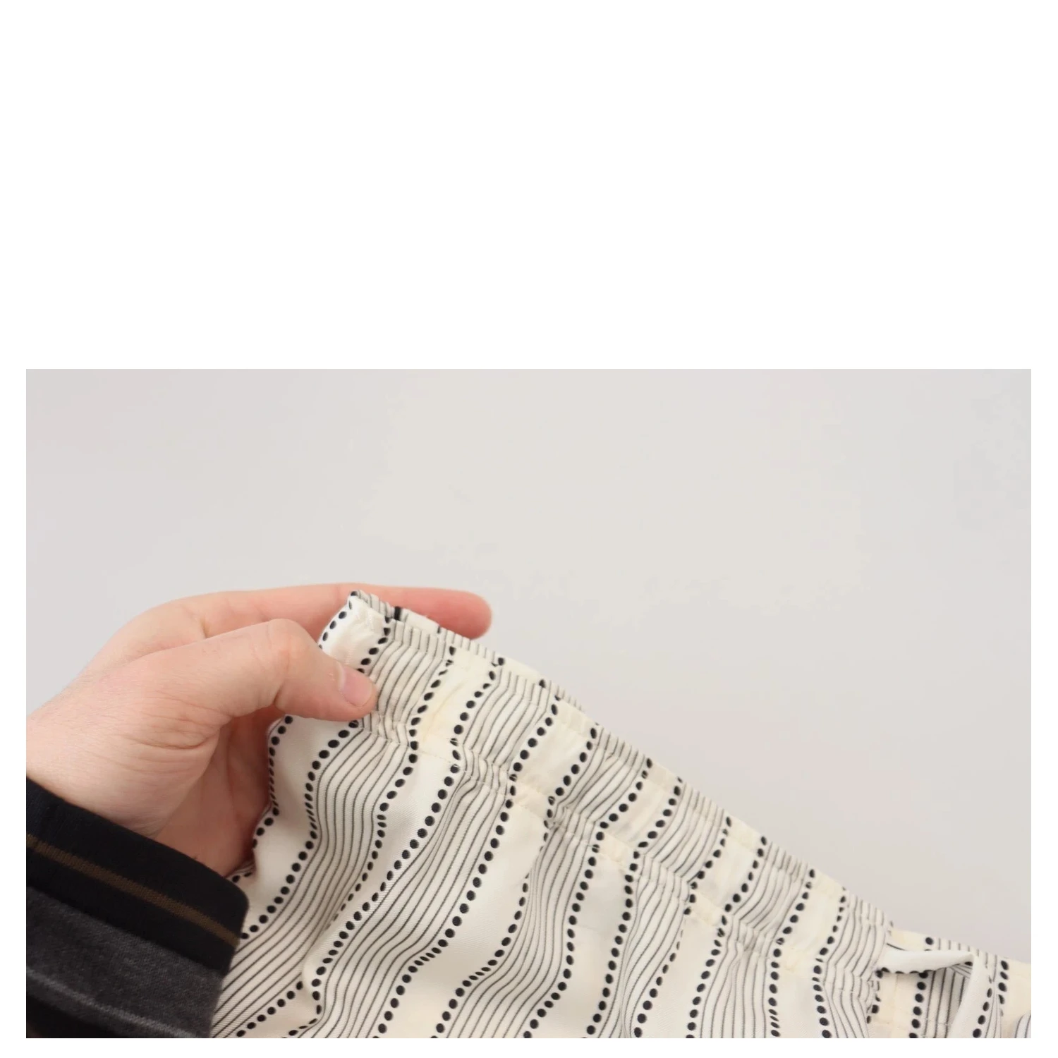 White Stripes Silk Lounge Trouser Pants