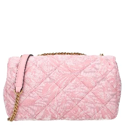 Pink Fabric Shoulder Bag