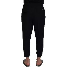 Black Jogger Wool Jogging Trouser