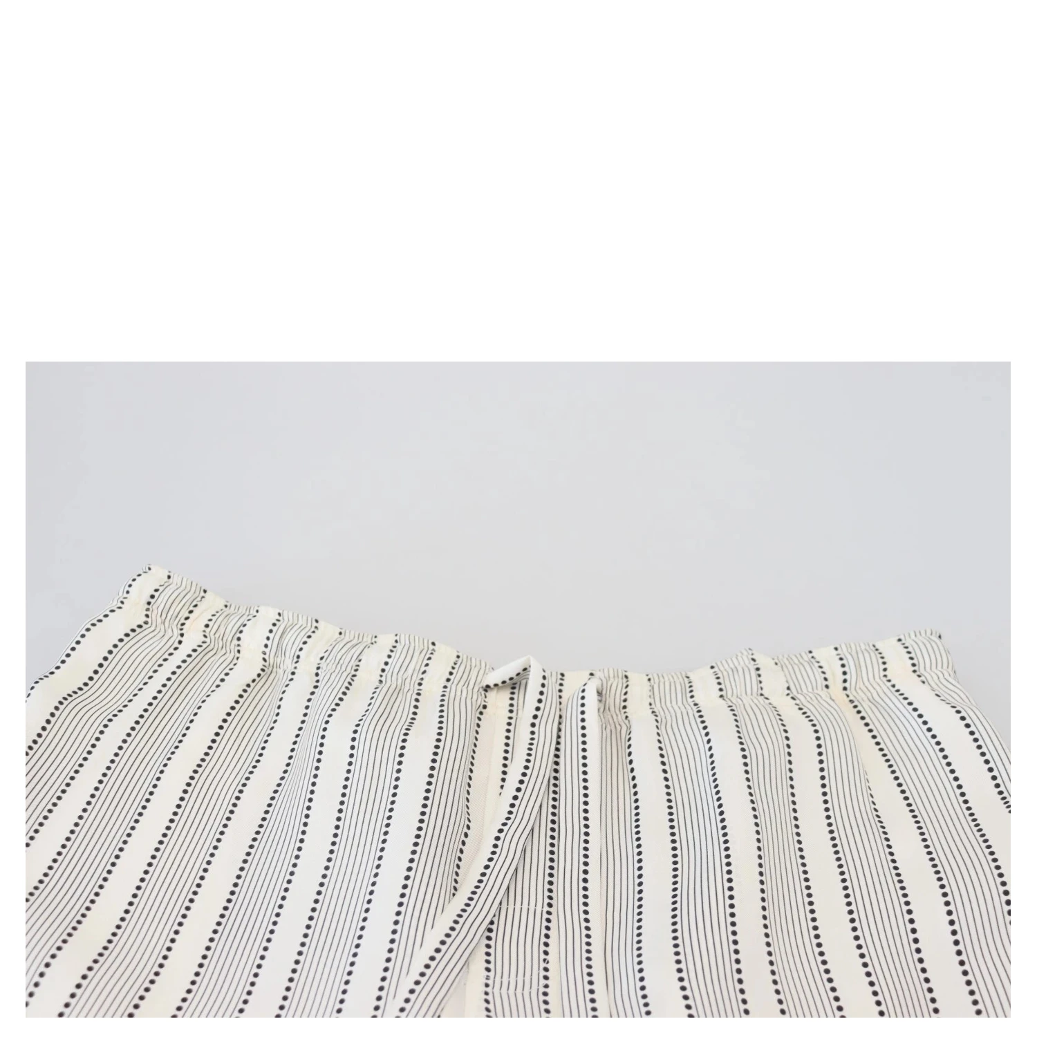 White Stripes Silk Lounge Trouser Pants