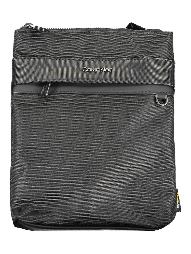 Black Polyester Shoulder Bag