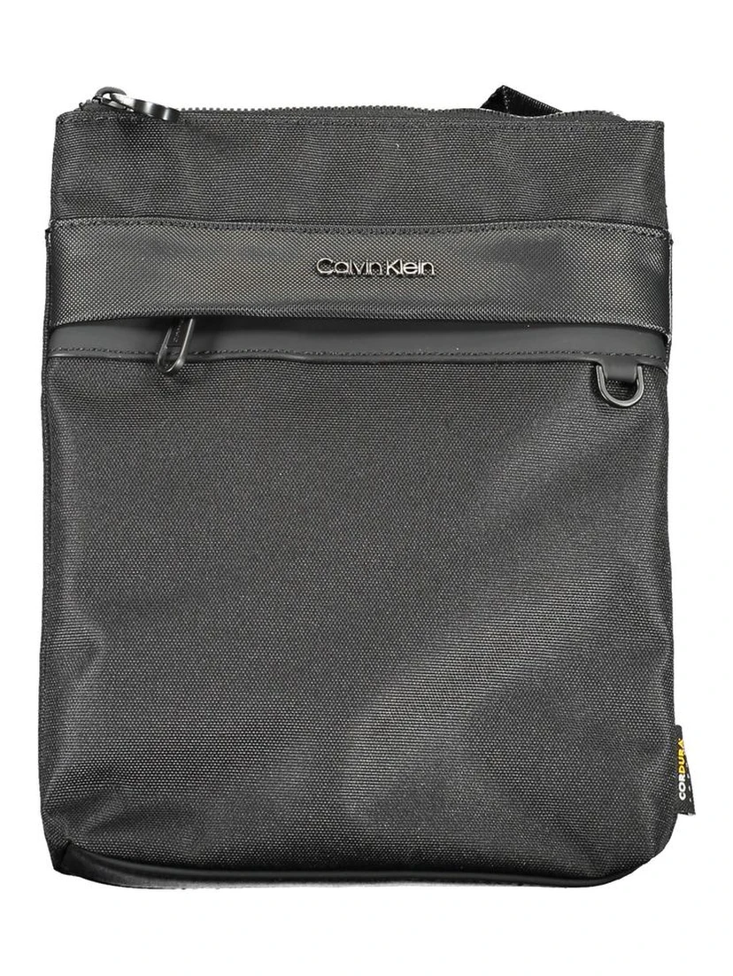 Black Polyester Shoulder Bag