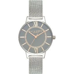 Silver Stainless Steel Dress Watch