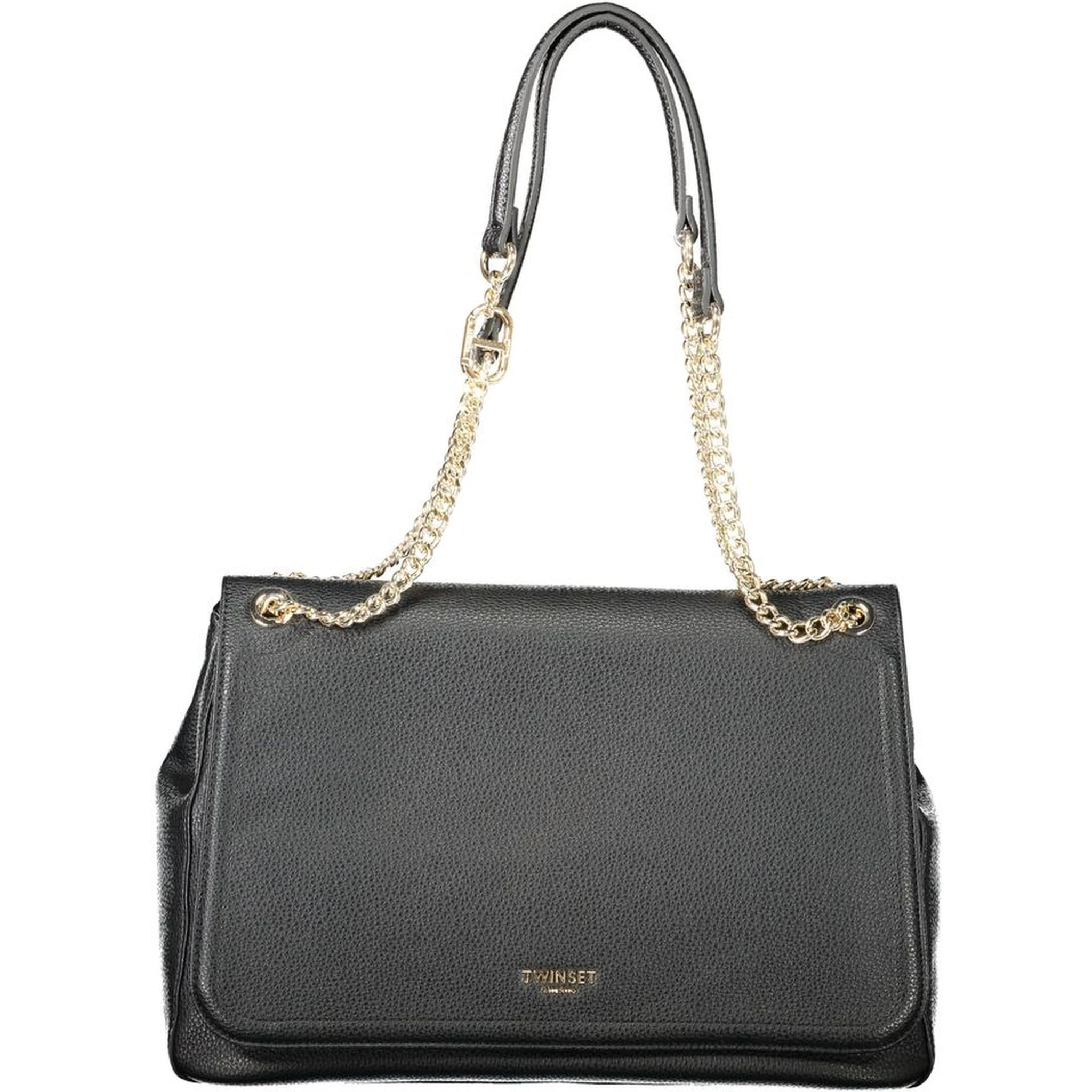 Black Polyethylene Women Handbag