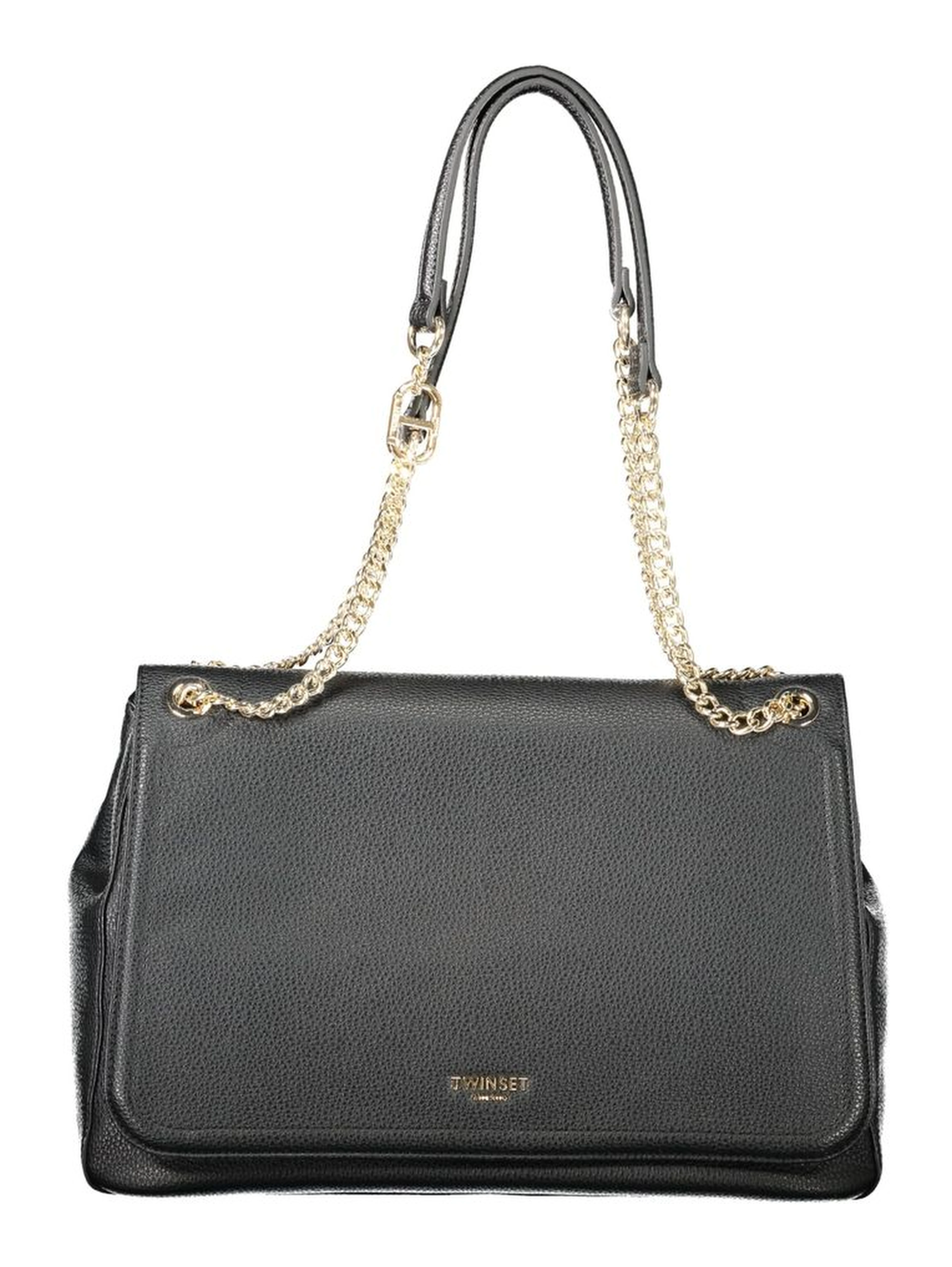 Black Polyethylene Women Handbag
