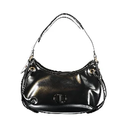 Black Polyethylene Women Handbag