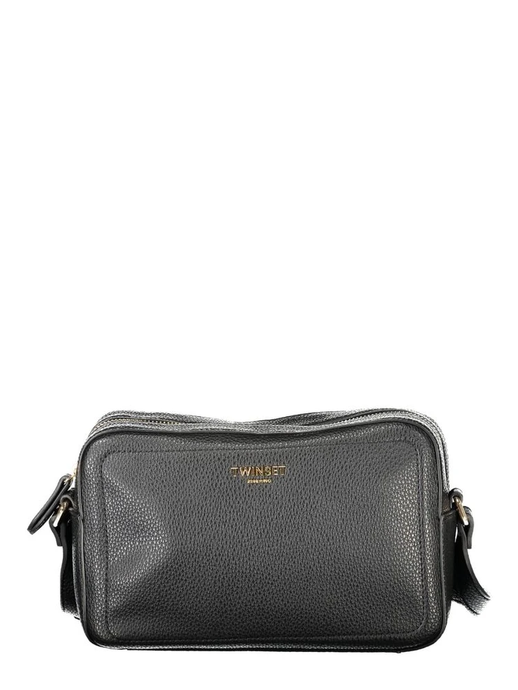 Black Polyethylene Women Handbag