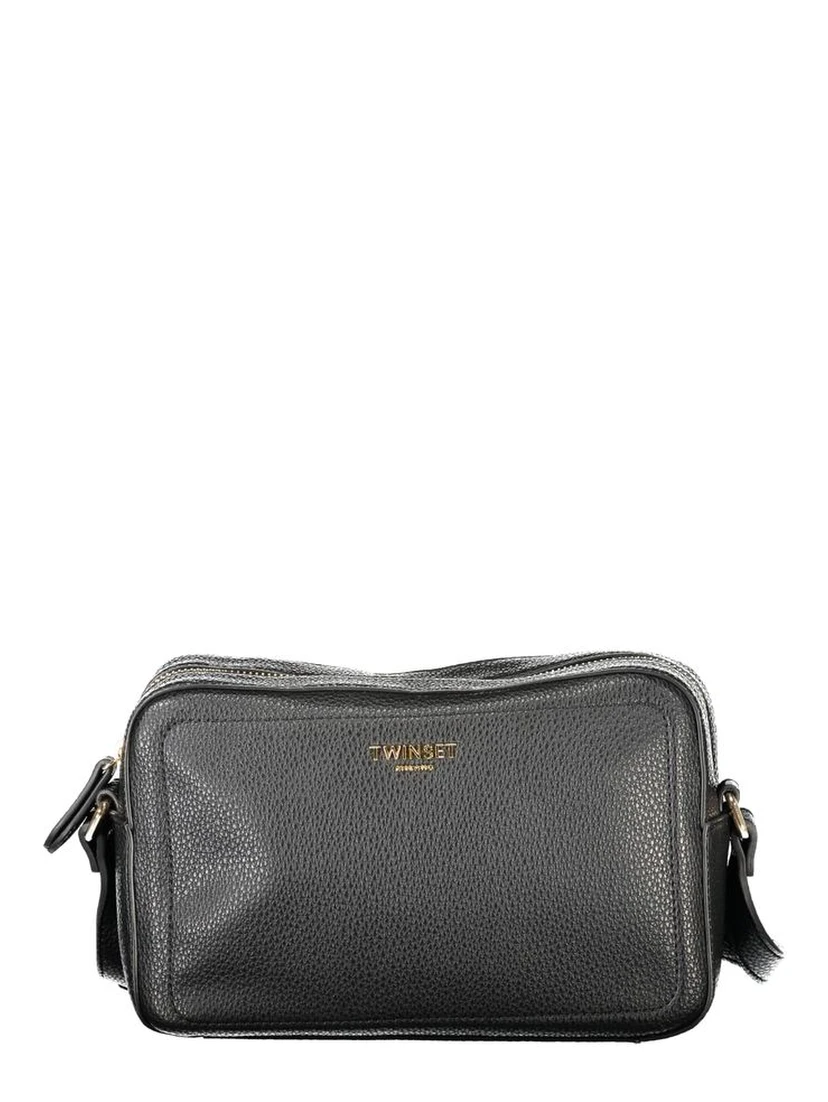 Black Polyethylene Women Handbag