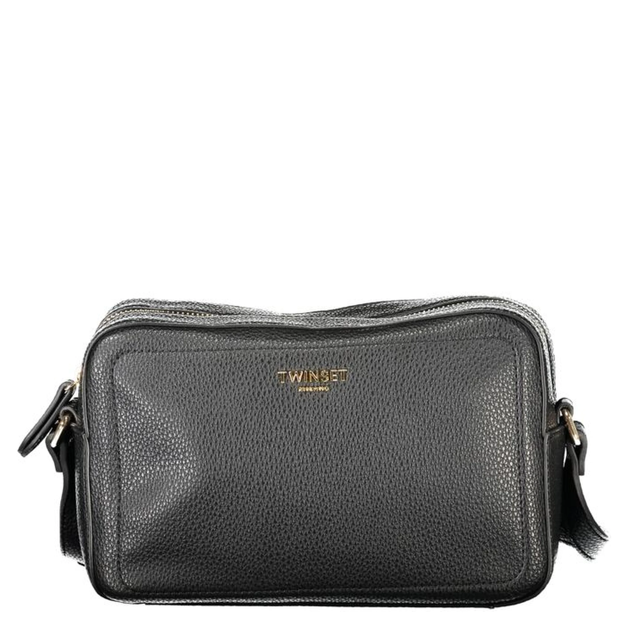 Black Polyethylene Women Handbag