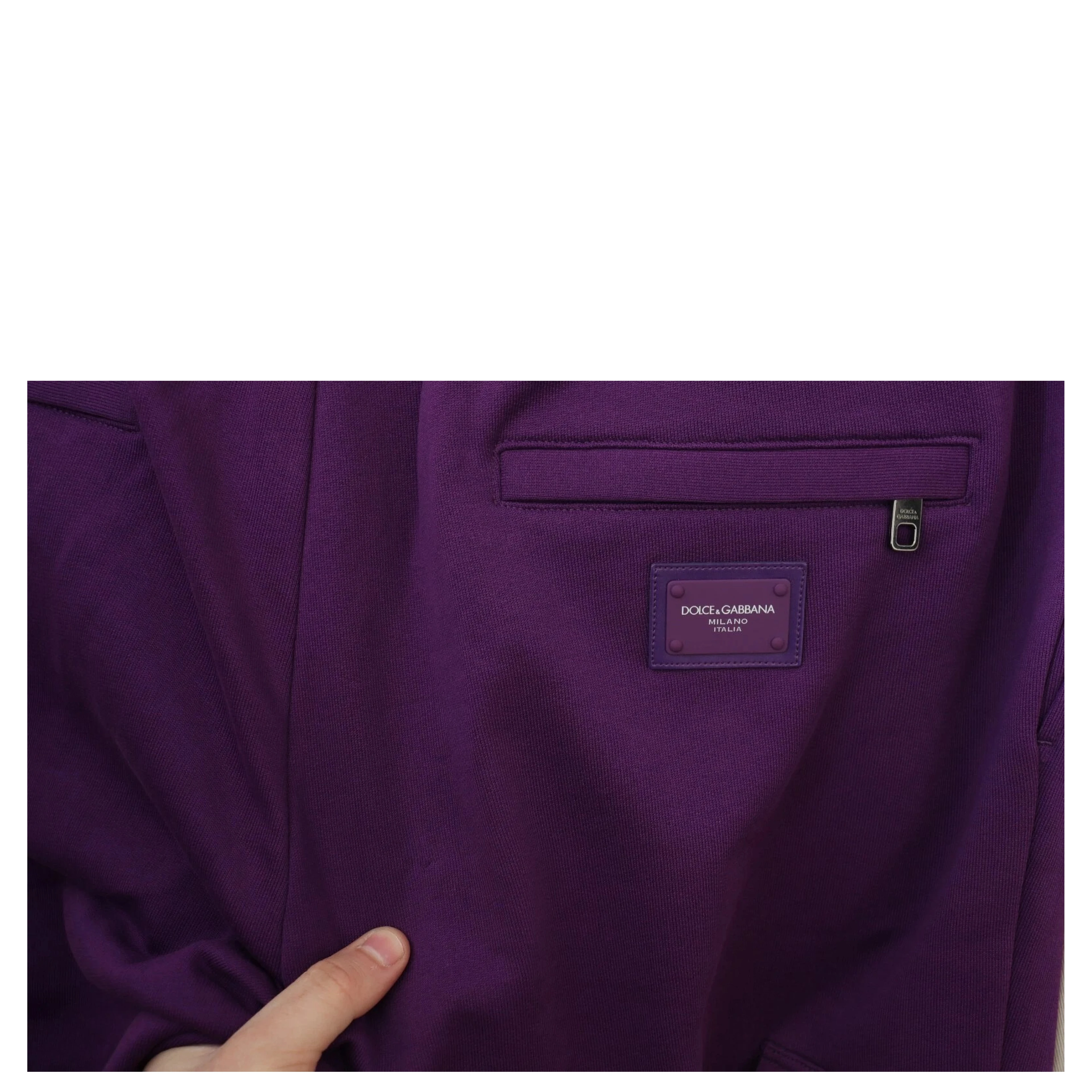 Purple Cotton Cargo Sweatpants Jogging Pants