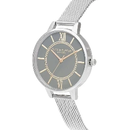 Silver Stainless Steel Dress Watch
