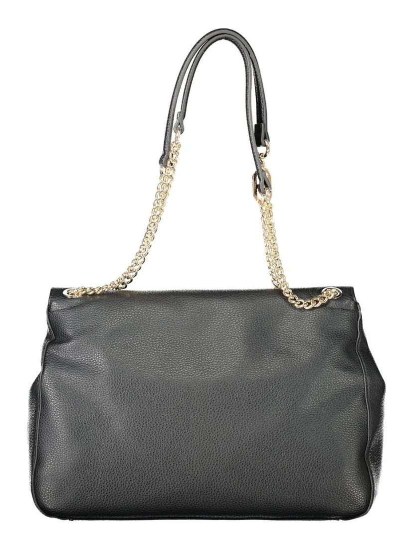 Black Polyethylene Women Handbag