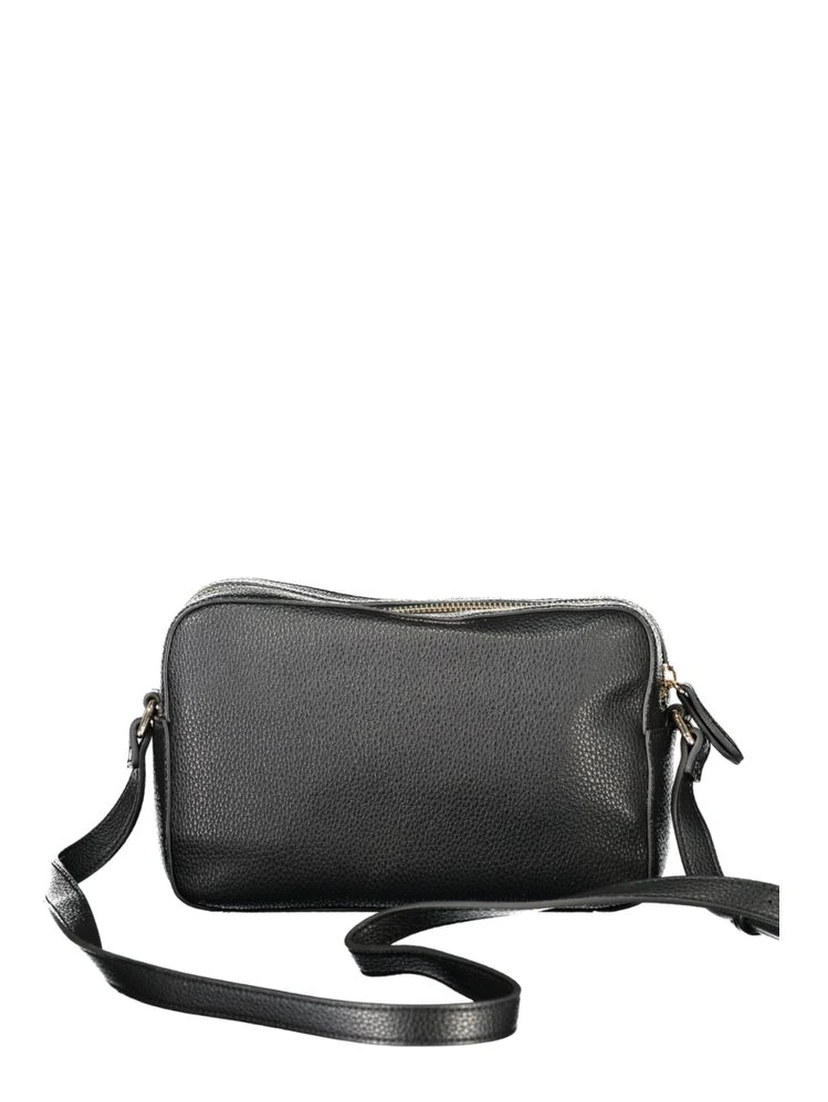 Black Polyethylene Women Handbag