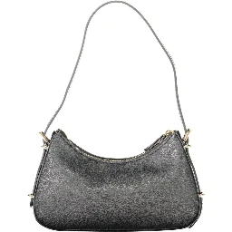 Black Polyethylene Women Handbag