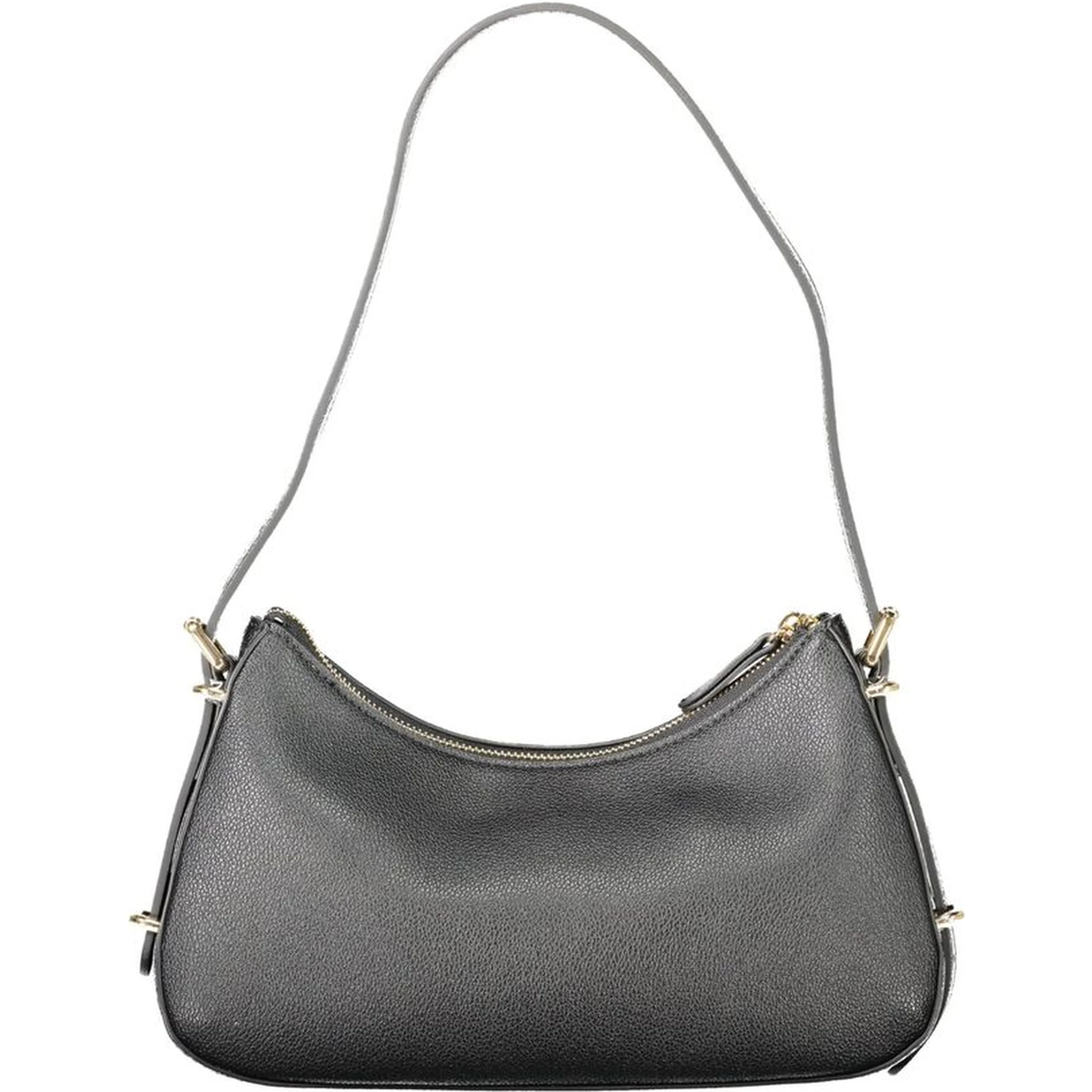 Black Polyethylene Women Handbag