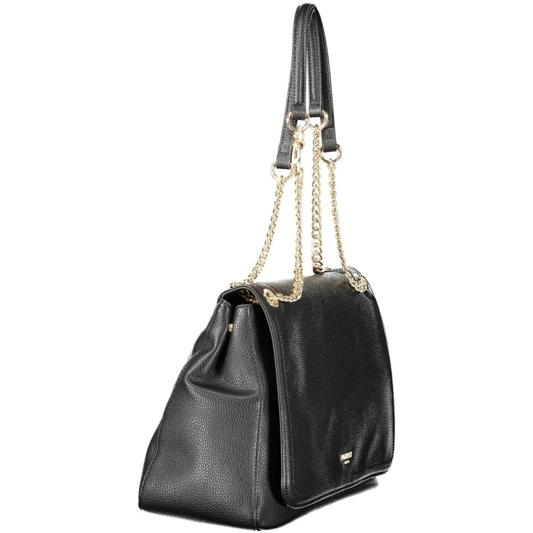 Black Polyethylene Women Handbag