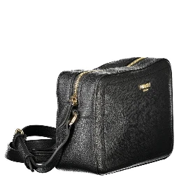 Black Polyethylene Women Handbag