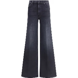 بنطلون جينز أسود من القطن