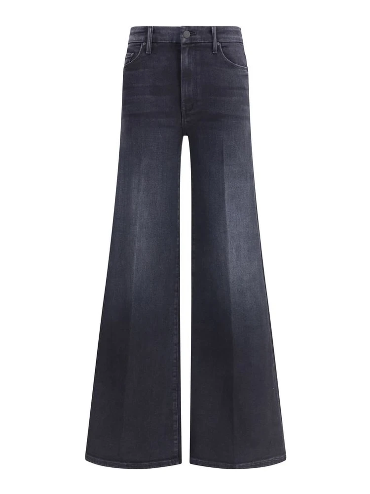 بنطلون جينز أسود من القطن