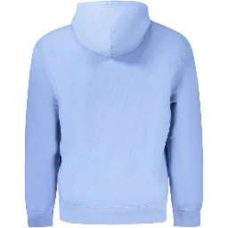 Blue Recycled Polyester Men Sweater