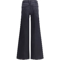 بنطلون جينز أسود من القطن