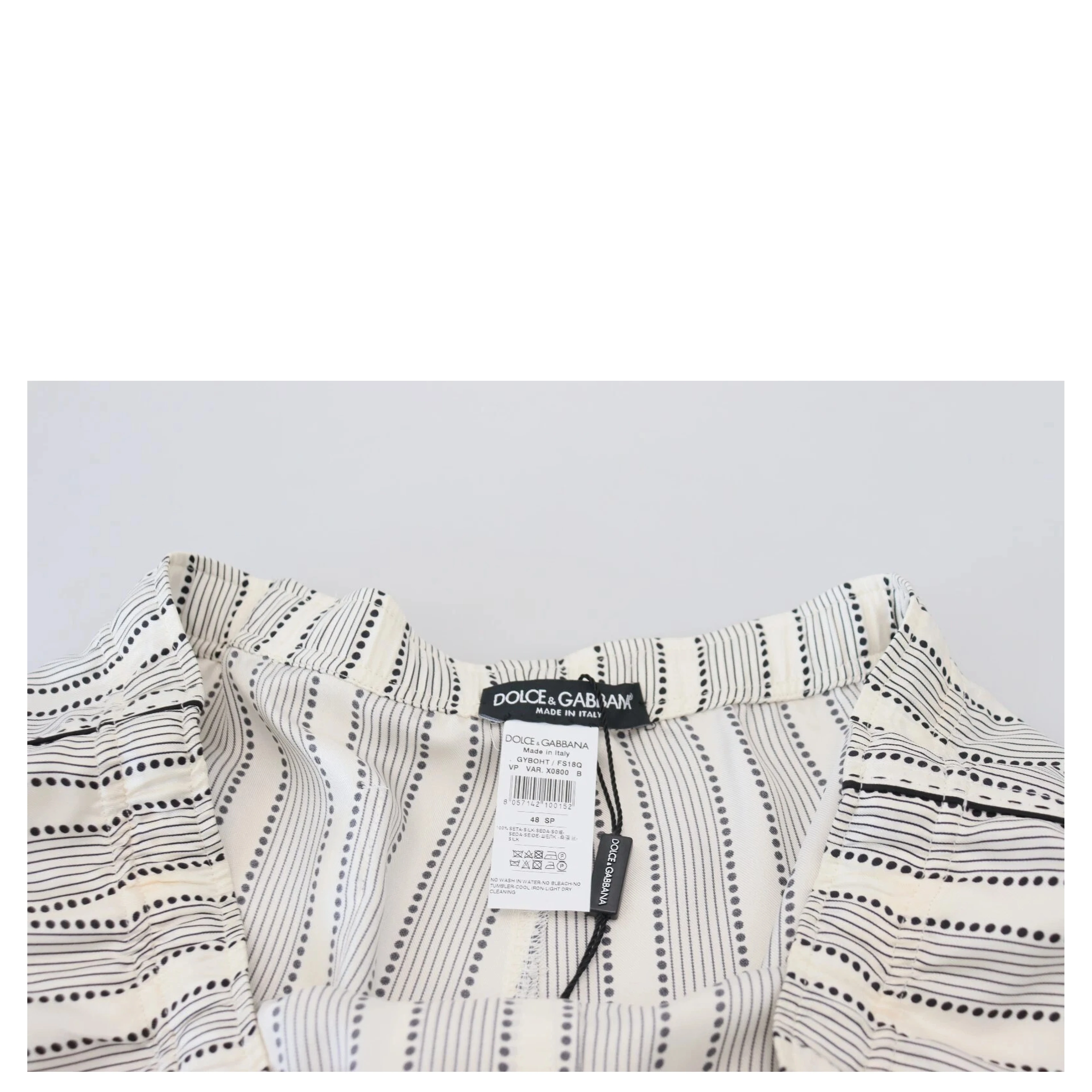 White Stripes Silk Lounge Trouser Pants