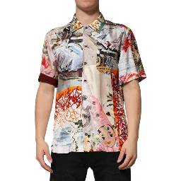 Multicolor Shell Print Hawaii Casual Shirt