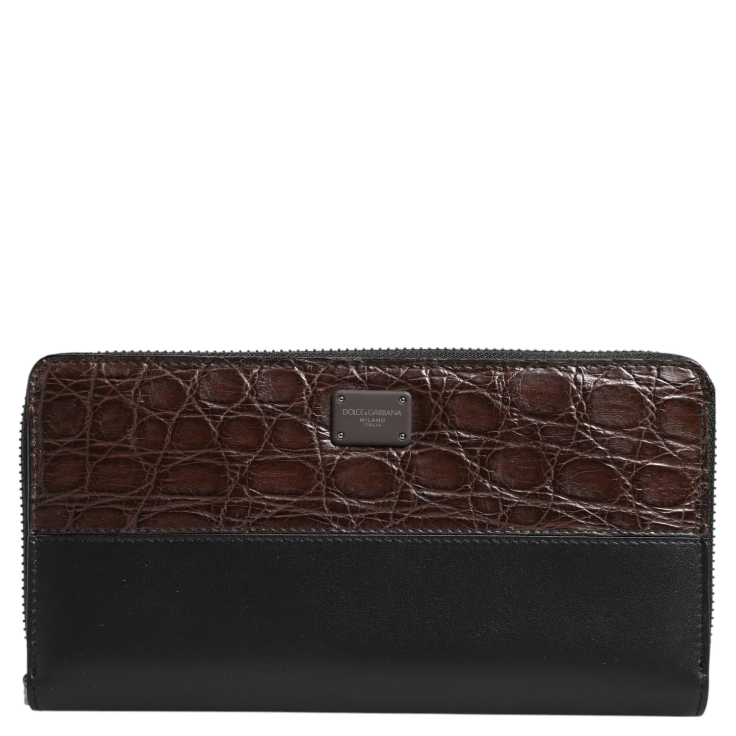 Black Brown Exotic Leather Men Continental Clutch Wallet