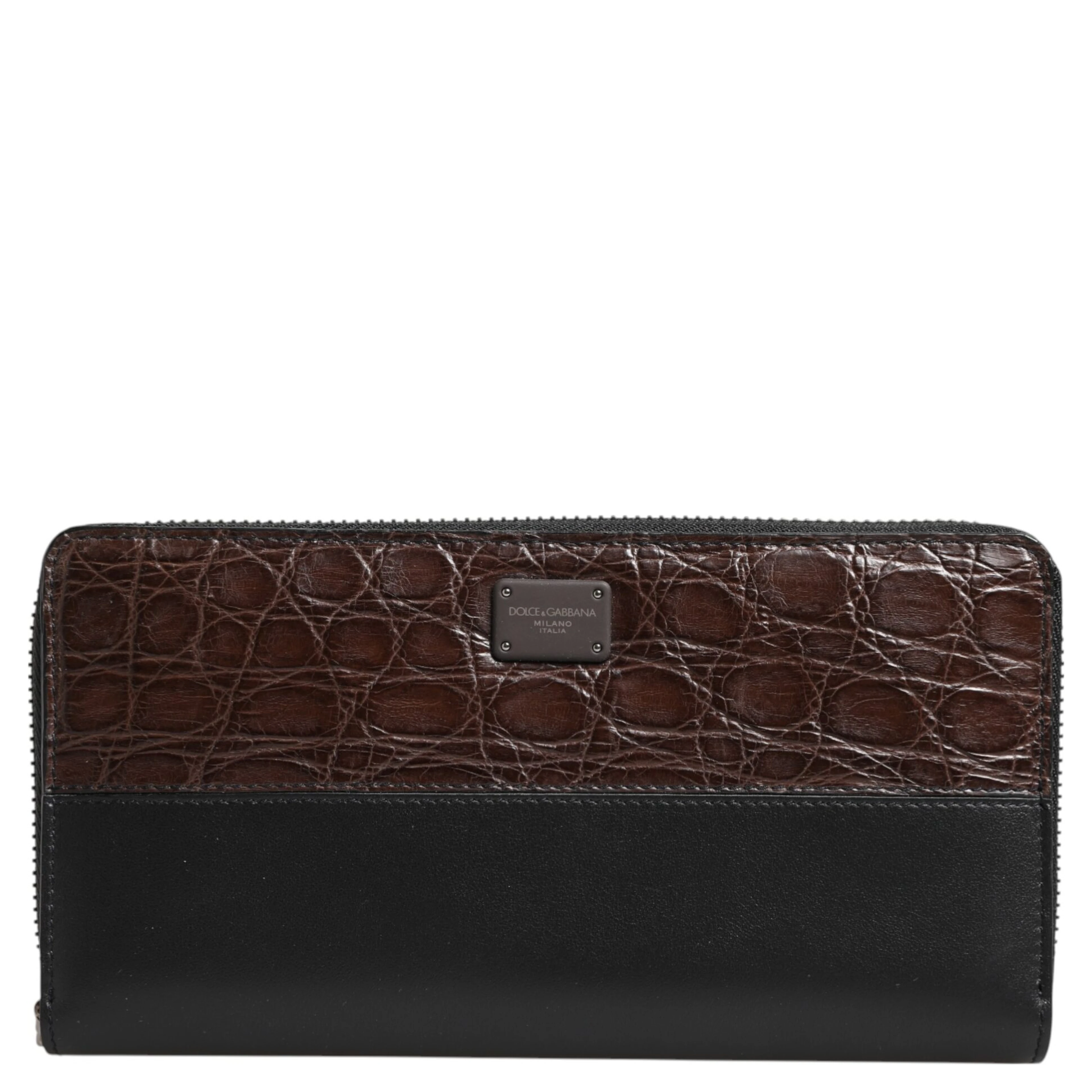 Black Brown Exotic Leather Men Continental Clutch Wallet