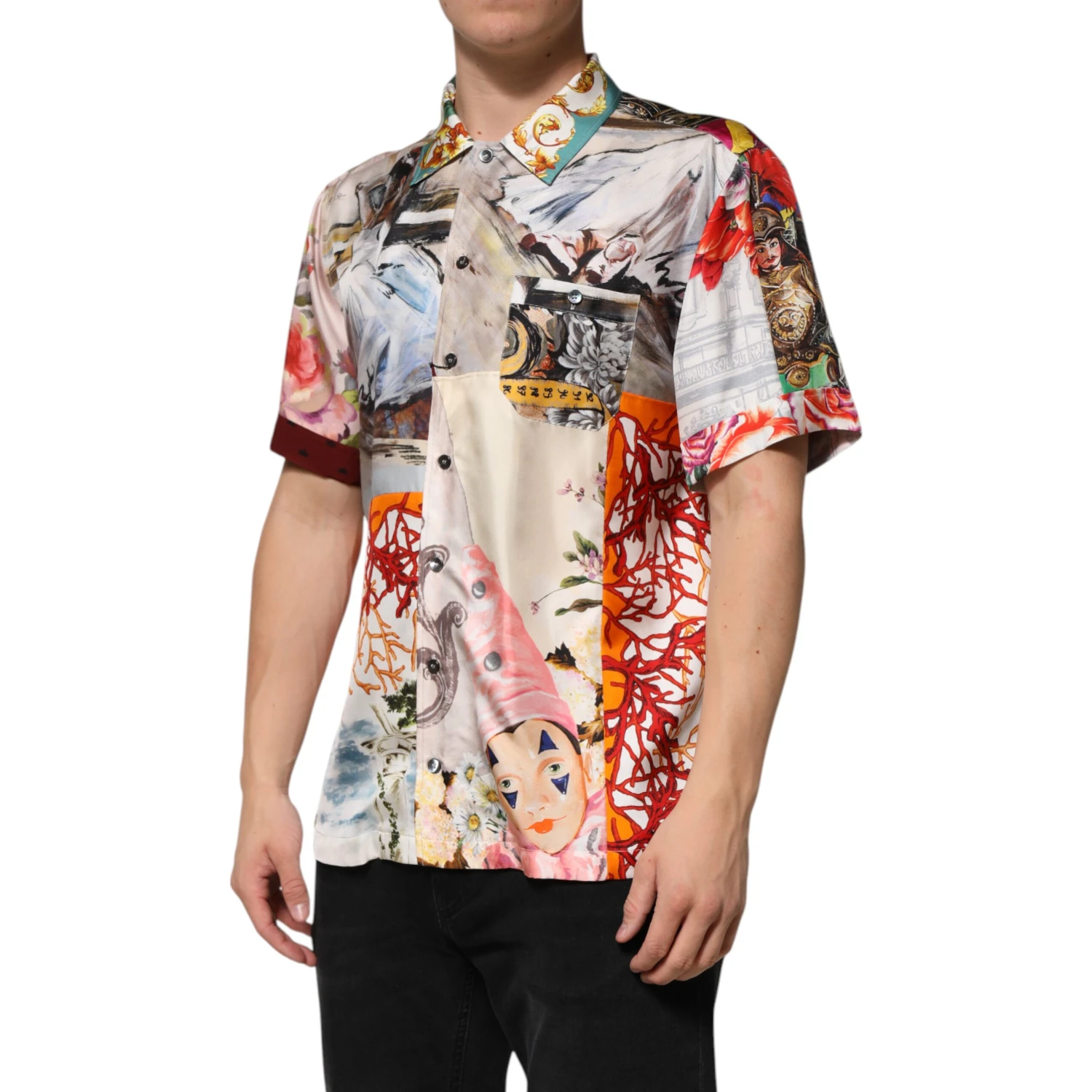 Multicolor Shell Print Hawaii Casual Shirt