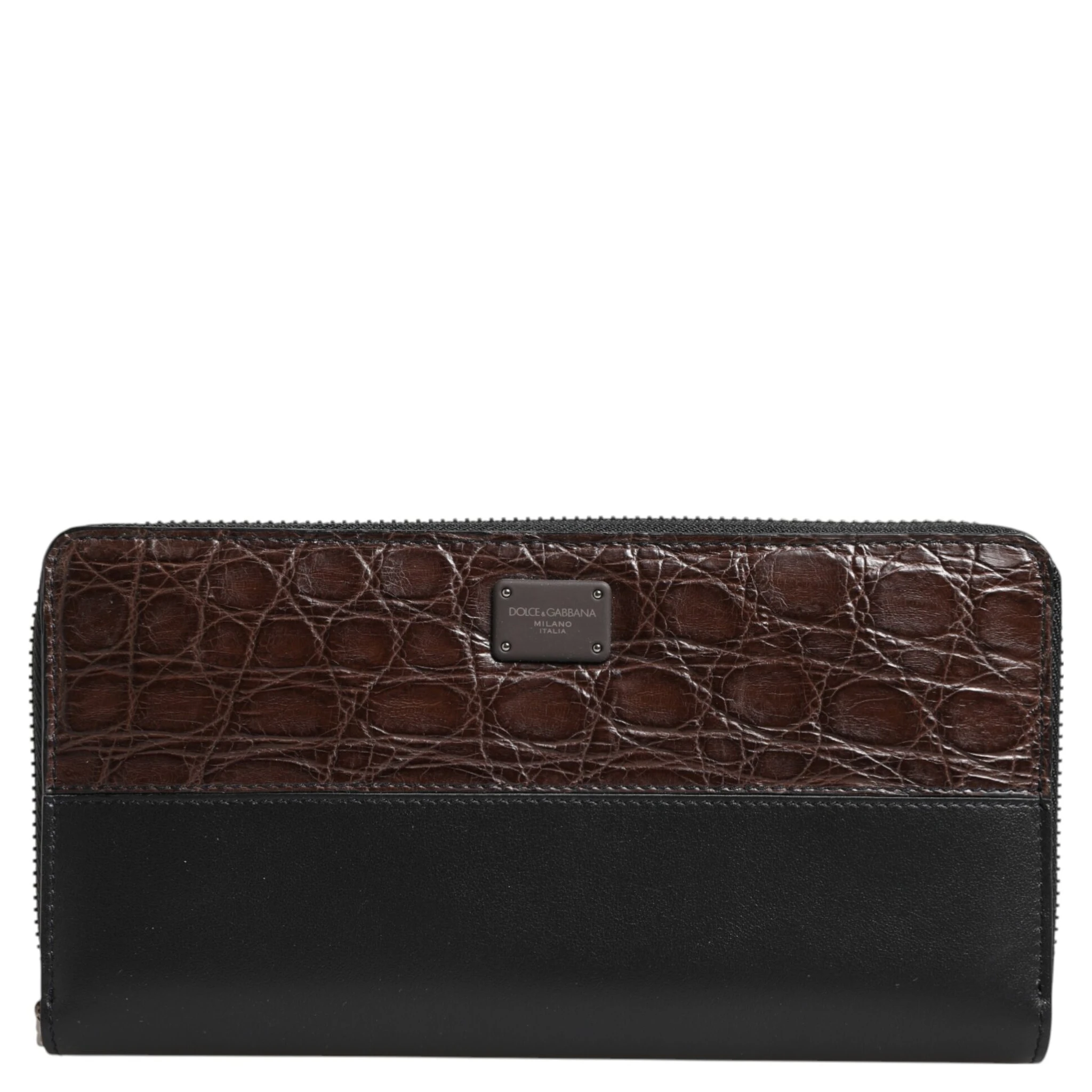 Black Brown Exotic Leather Men Continental Clutch Wallet