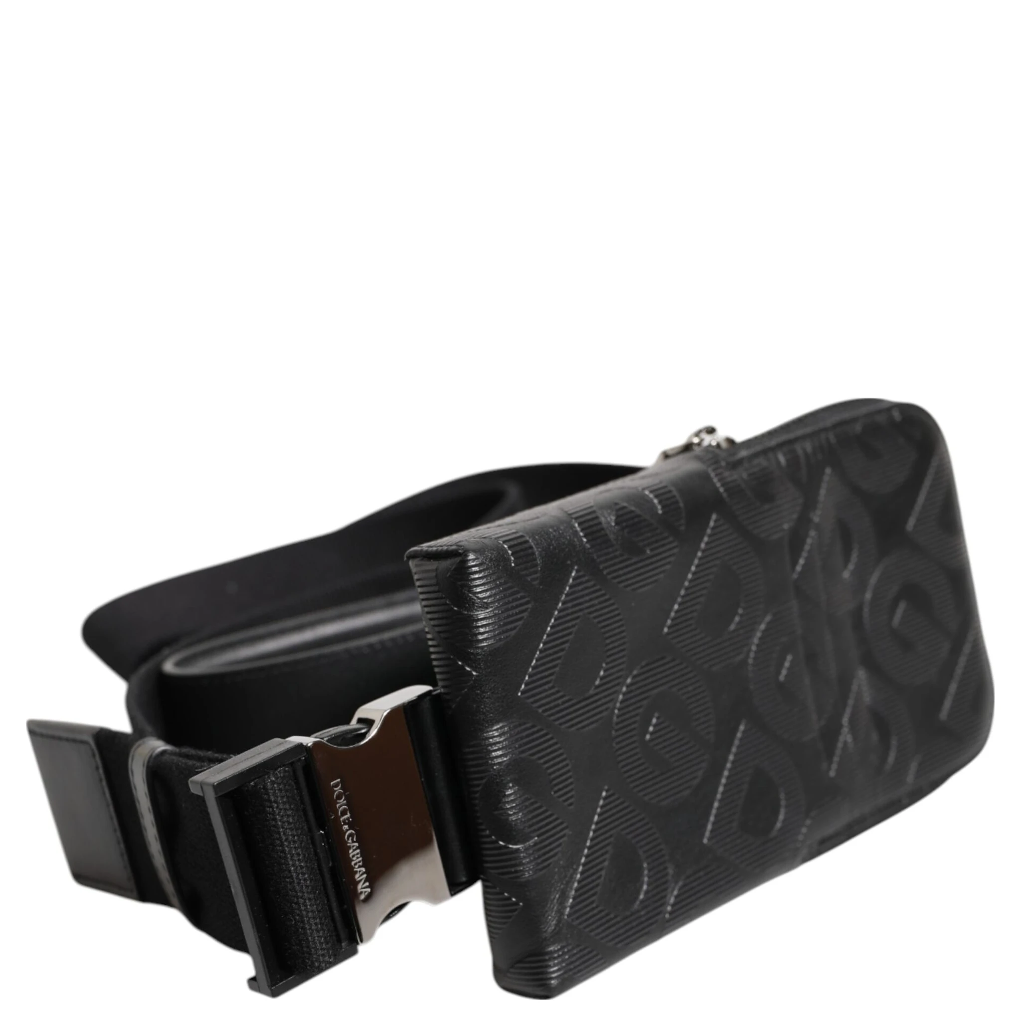 Gray DG Logo Mania Purse Phone Belt Waist Men Borse Bag