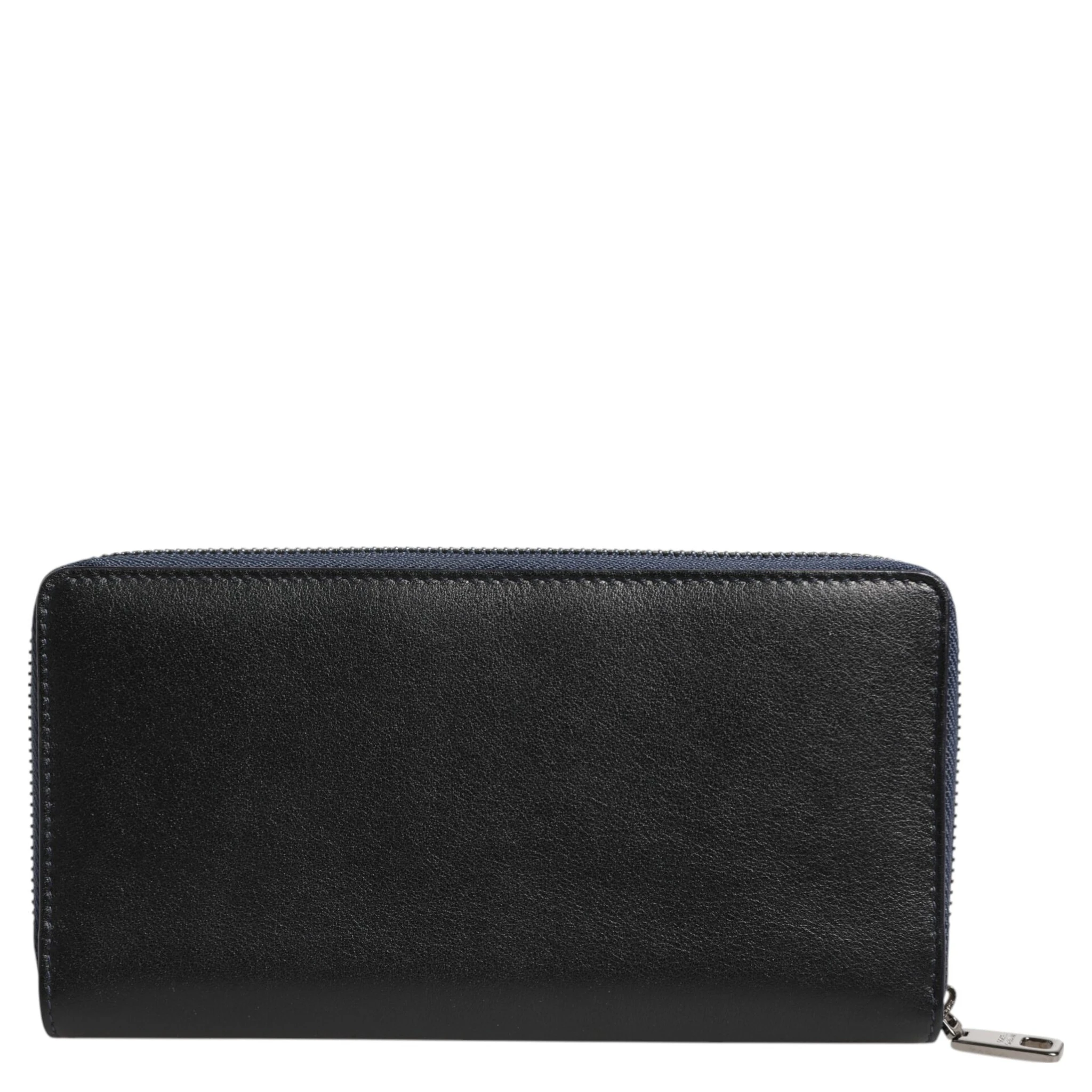 Black Blue Exotic Leather Men Continental Clutch Wallet