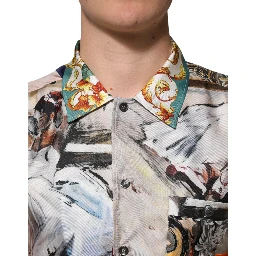 Multicolor Shell Print Hawaii Casual Shirt