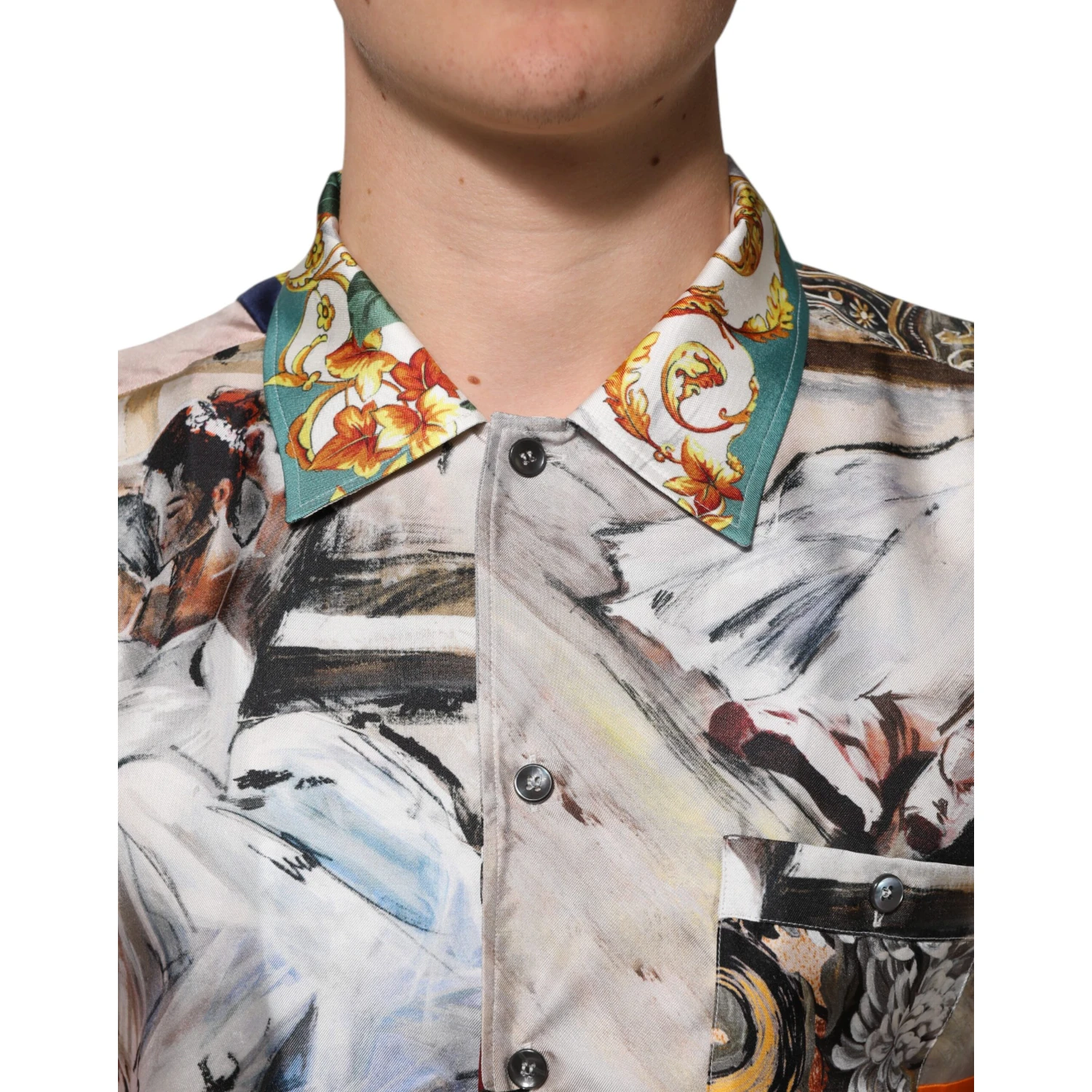 Multicolor Shell Print Hawaii Casual Shirt