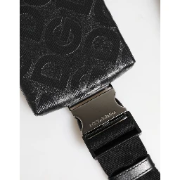 Gray DG Logo Mania Purse Phone Belt Waist Men Borse Bag