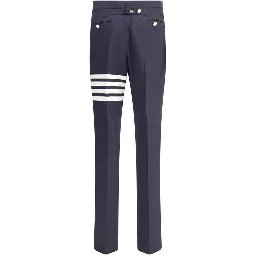 Blue Wool Dress Pants