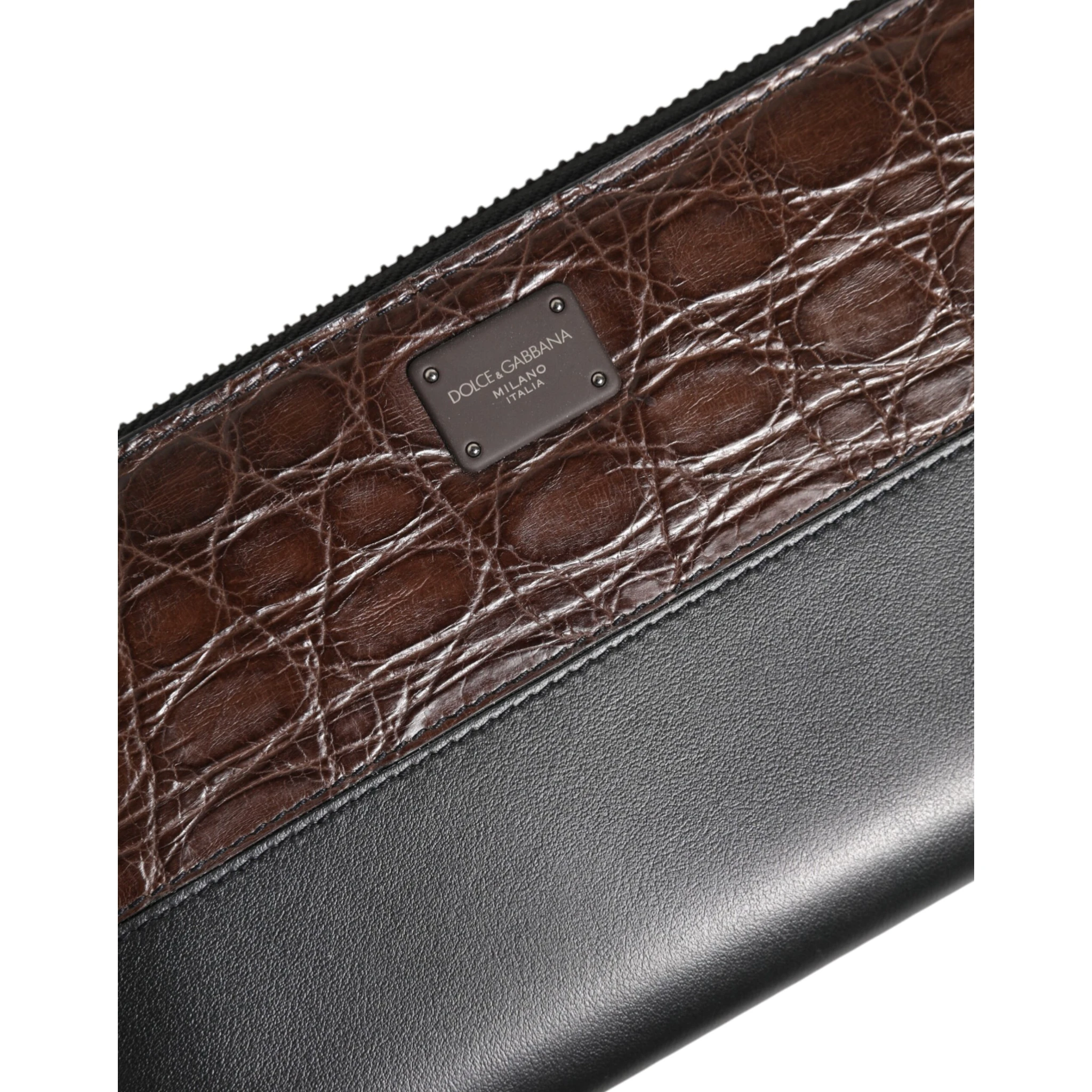 Black Brown Exotic Leather Men Continental Clutch Wallet